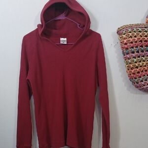 Motherhood Burgundy Ribbed Top